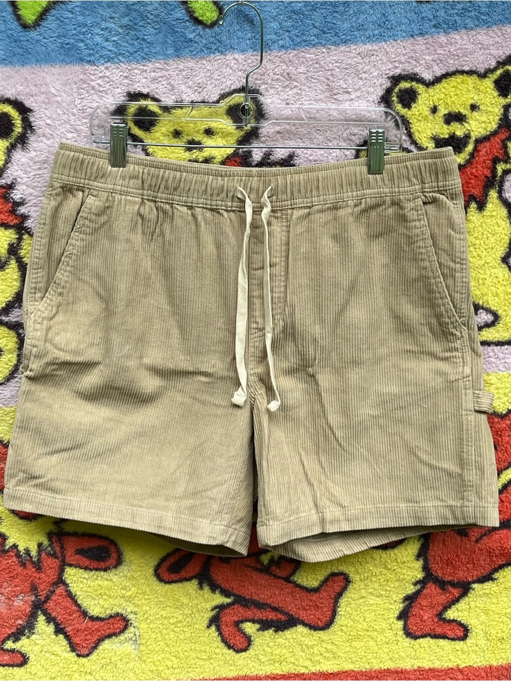 Valor collective carpenter workwear utility Corduroy Drawstring Shorts hipster